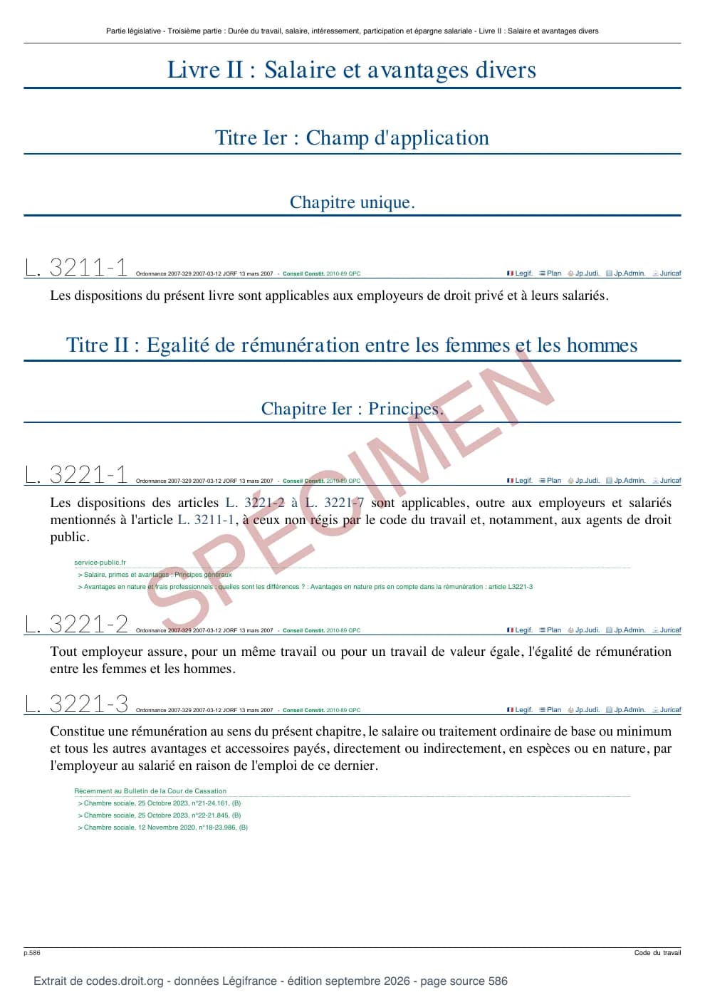 Première page du PDF livré : Égalité femmes-hommes, aperçu filigrané